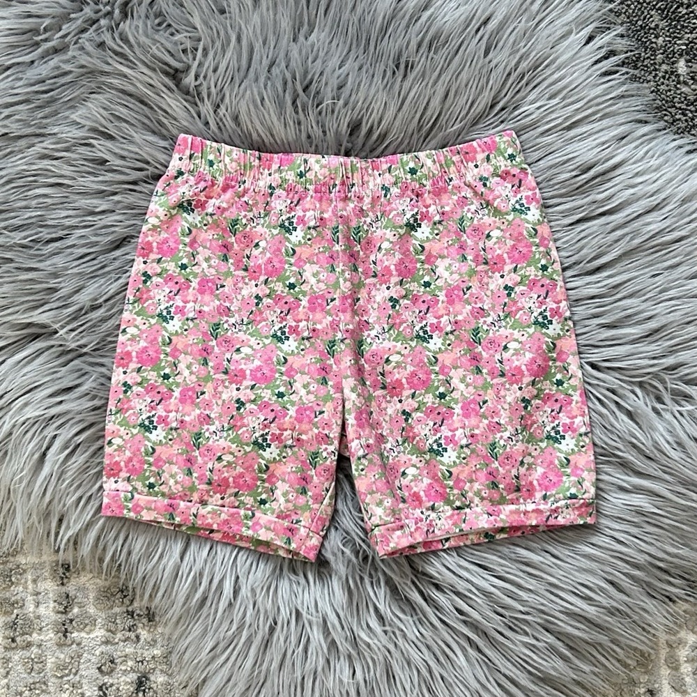 Sweet Honey Girls Pink & Green Floral Shorts Size 12Y